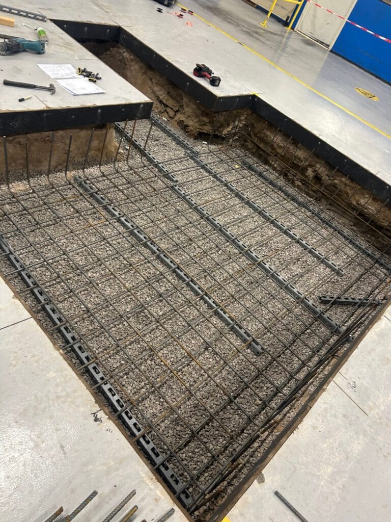 Gjuta fundament i Kristinehamn